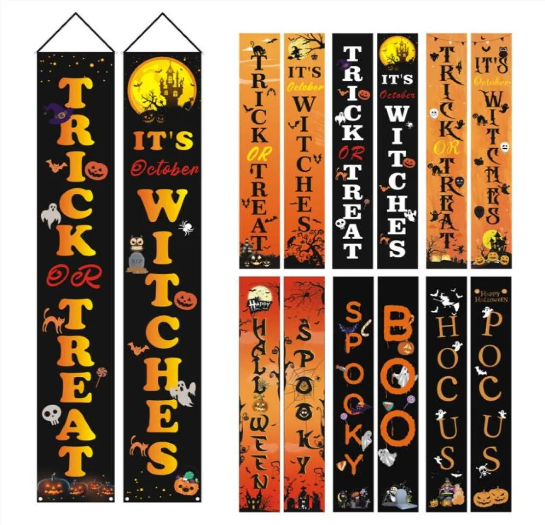 Banner de fêtes drapeaux pour Halloween 18032cm 300d Oxford Banner Banner Home Sign Flags Set Whole8420743