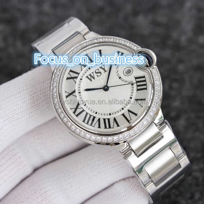 Moissanite Watch Fashion Popular Full Automatic Machinery Taiwan Factory Popular Business Male and Female Wrist Reloj