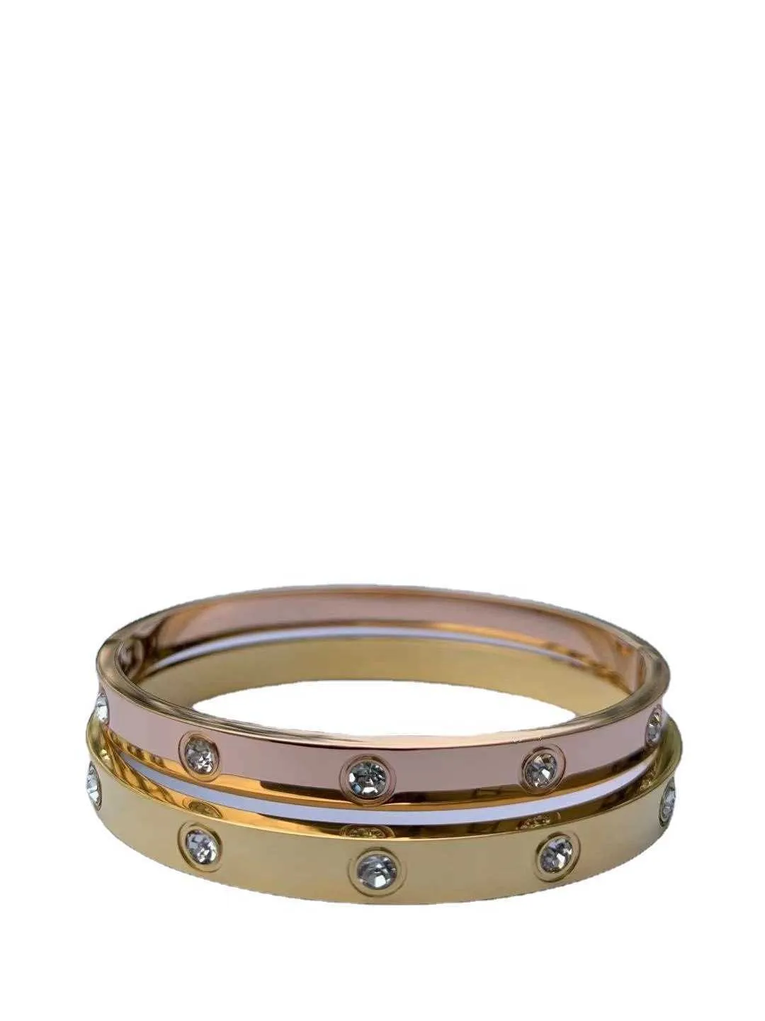 Acessórios de pulseira de design da moda Buckle Ten Diamond 18K Gold Rose Casal com pulseiras originais de Carrtiraa