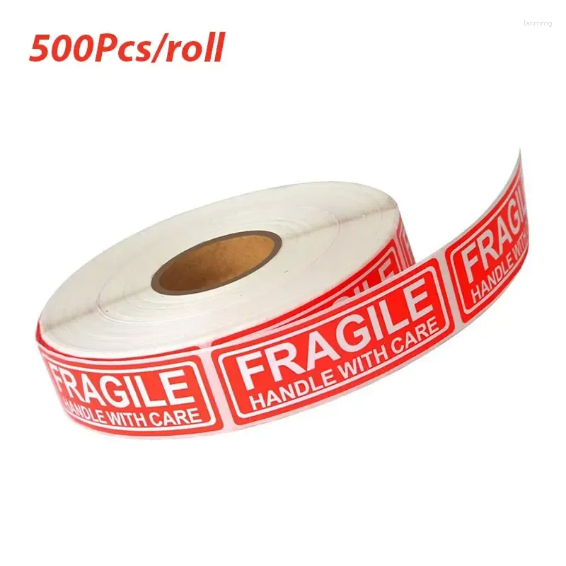 Gift Wrap 500PCS Fragile Stickers The Goods Please Handle With Care Warning Labels DIY Supplies