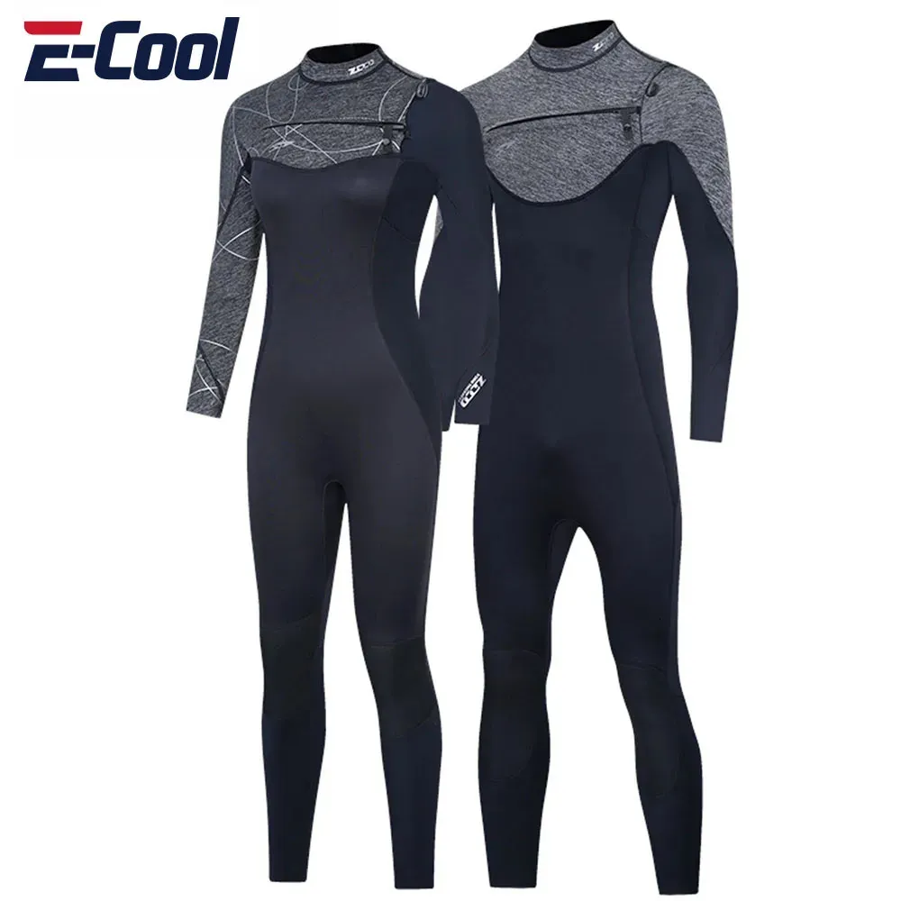 M Neoprene Wetsuit män Kvinnor Surf Scuba Diving Suit Equipment Underwater Fishing Spearfishing Kitesurf Badkläder Våt kostym 240416