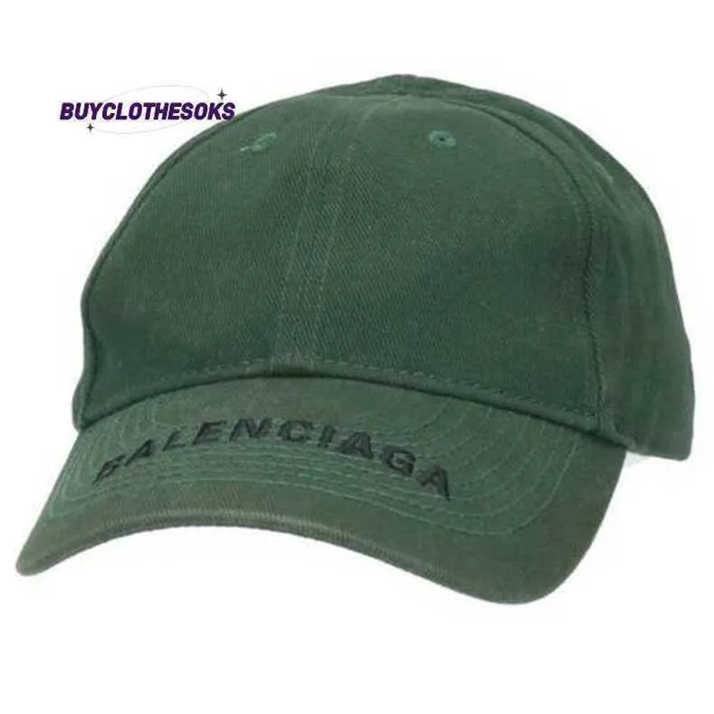Letter Borduurcaps Hip Hop mannelijke vrouwelijke punk honkbal hoeden blnciaga l logo geborduurde hoed groen b0i94