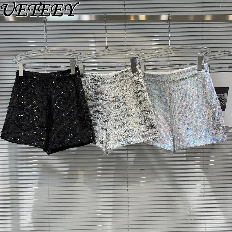 Shorts femminile 2024 Summer Heavy Industry Gradient Design Short Pants Shortwalk Girl Performance a tre punti moda