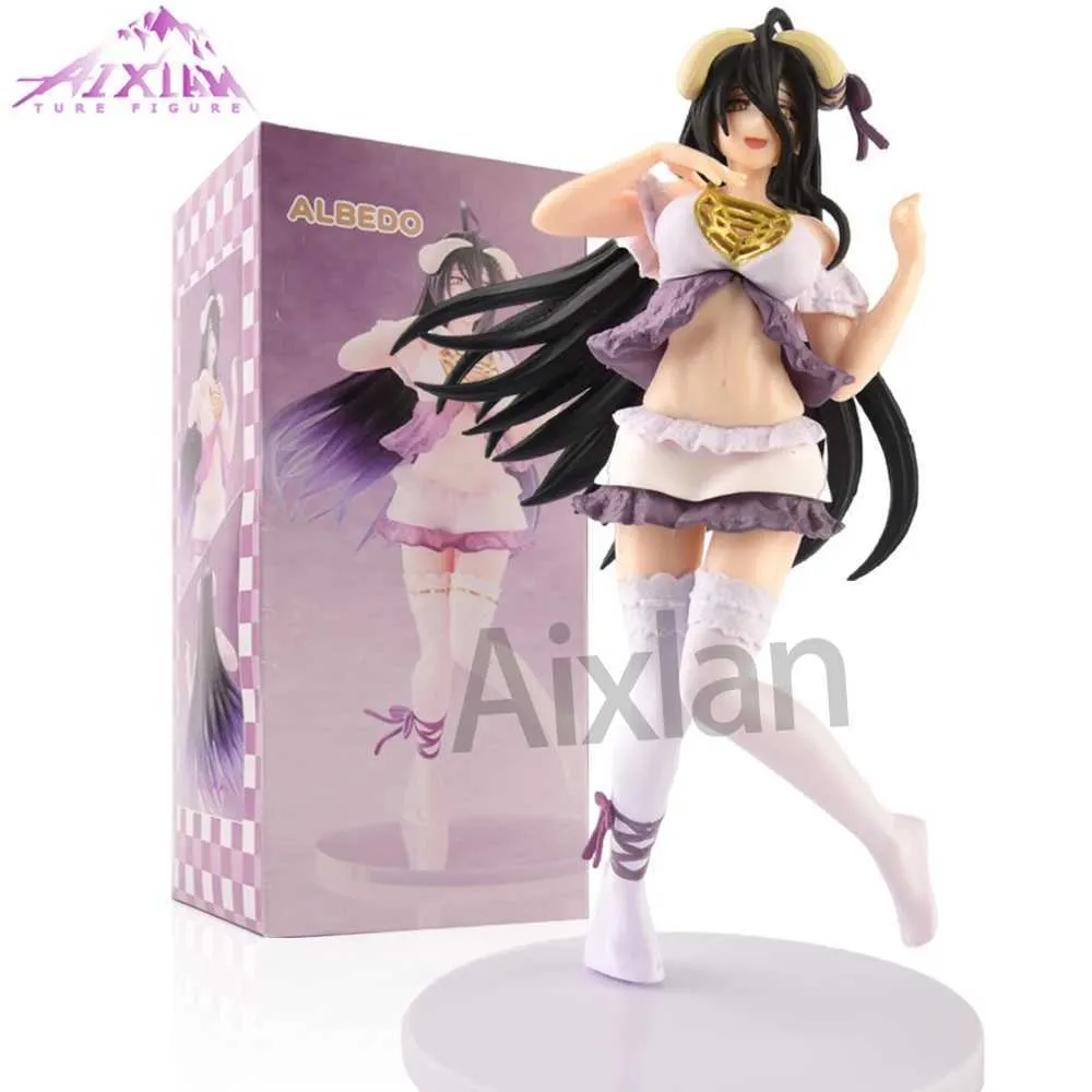 Action Toy Figures Aixlan 19cm Overlord anime Figure albedo pvc figure figure sexy girl ainz ooal future mode model toys kid gift y240425mn0k