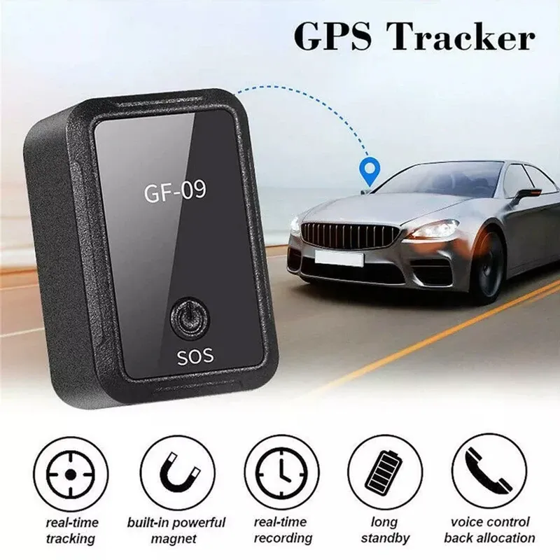 Accesorios GF09 Mini GPS Tracker CAR GPS Localizador Antitheft Tracker CAR GPS Rastreador Antilost Recording Dispositivo de seguimiento Accesorios automáticos