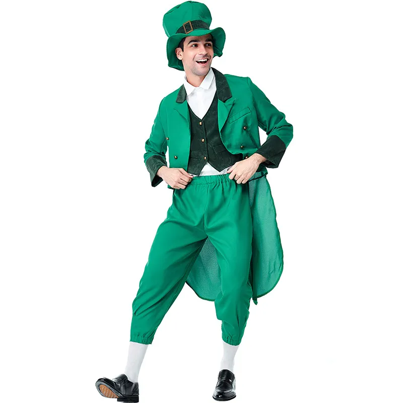 Costume de fête de la Saint-Patrick adulte Set Irish Day Dress Up