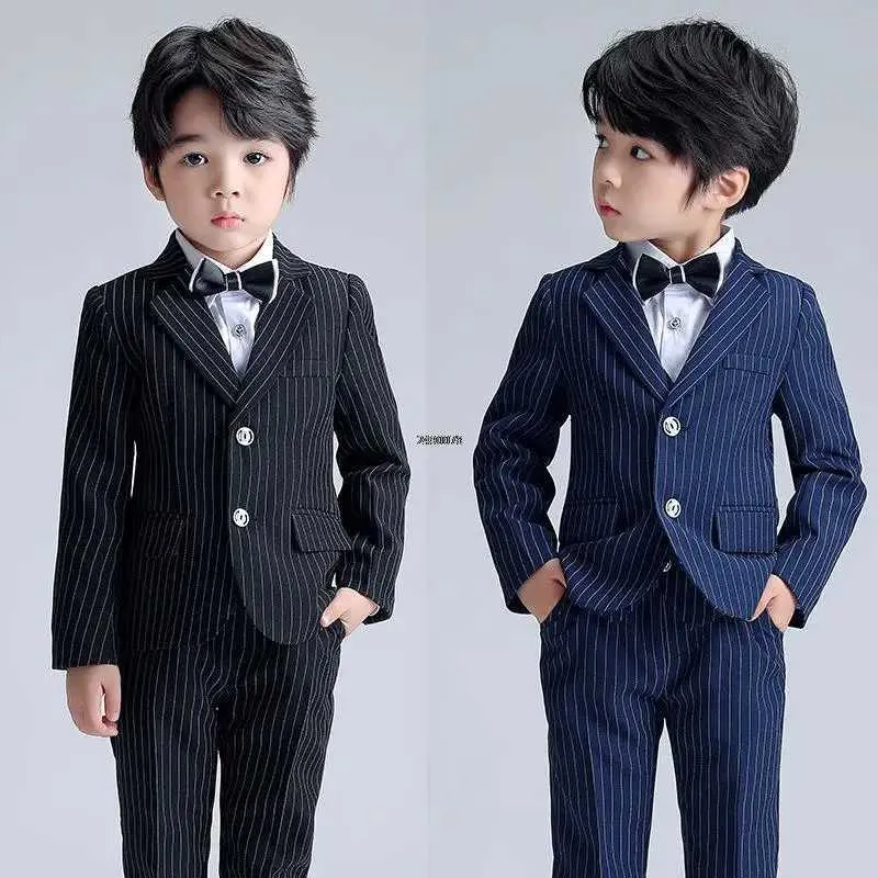 Anzüge Kinder Jacke Weste Hosen Bowtie Hochzeitskleid Frühling Sommer Jungen formelle Fotografie Anzug Teenager Anzug Kinder Abschlusskostüm