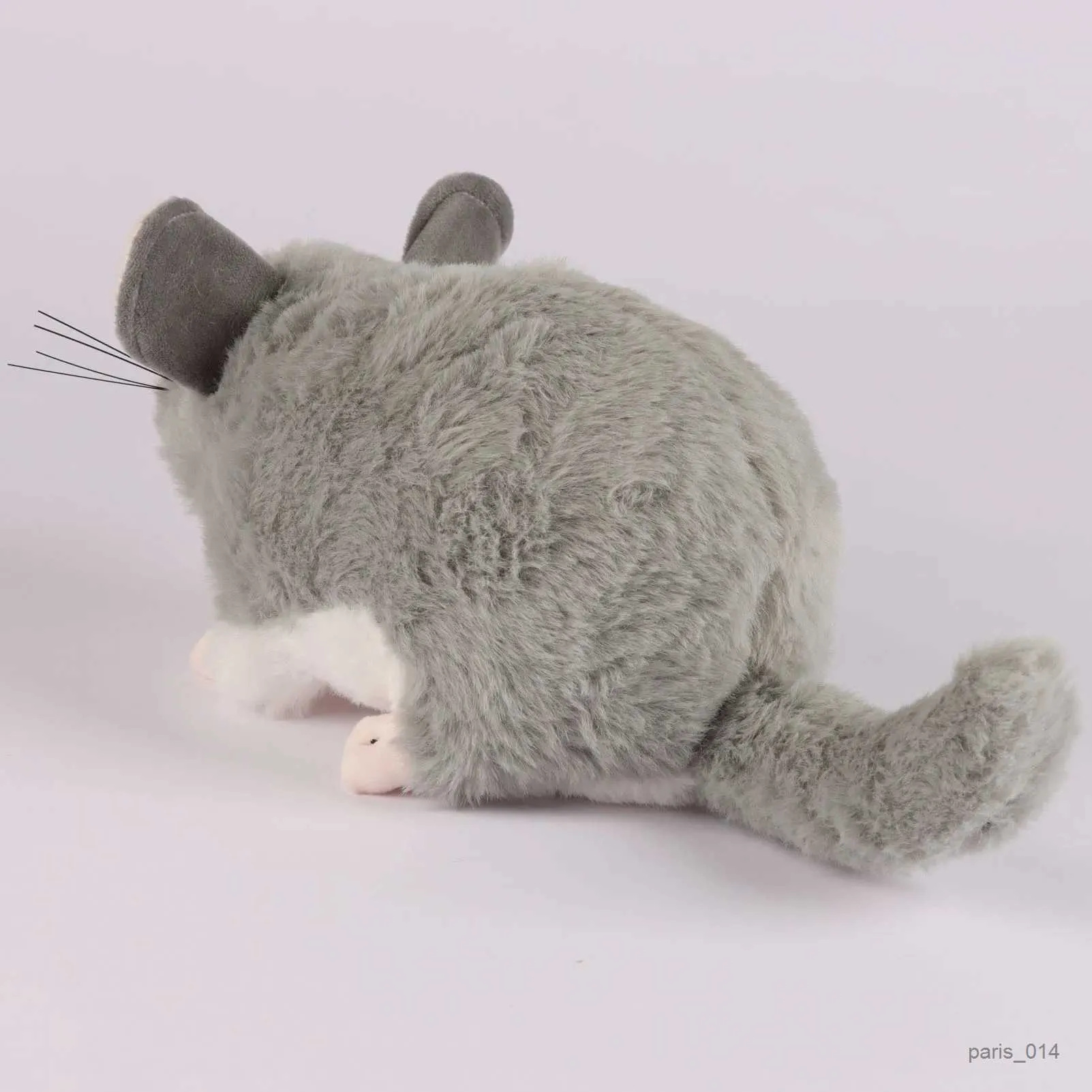 Animaux en peluche en peluche 30 cm / 11,8 pouces de souris chinchilla réaliste en peluche de peluche de peluche pour enfants