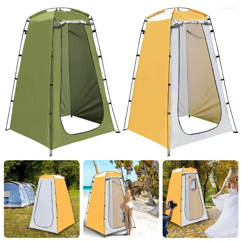 Tält och skyddsrum Portabelt utomhusduschtält Bad Byte av montering Rum skydd camping strand integritet toalett
