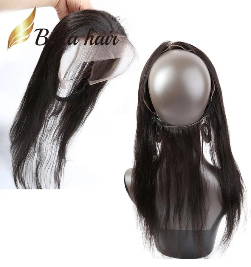 Bebek Saçlı Doğal Saç Çizgisi 360 Dantel Bandı Frontals 224 Sınıf 7A Brezilya Bakire İnsan Saç Silky Düz Frontal Bella Hair2496898