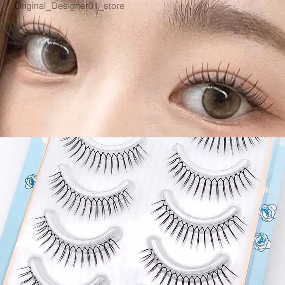 Faux cils coréens faux cils kpp kpp anime jeu de rôle fausse peau de vison transparent transparent cils secs prolongez les cils full vaporeux naturels Q240425