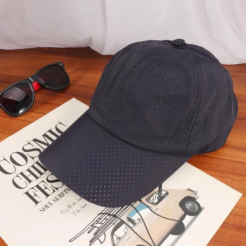 Ball Caps Dark Blue Summer Baseball Quick-drying Peaked Outdoor Sun Hat Fashion Breathable For Adult Man