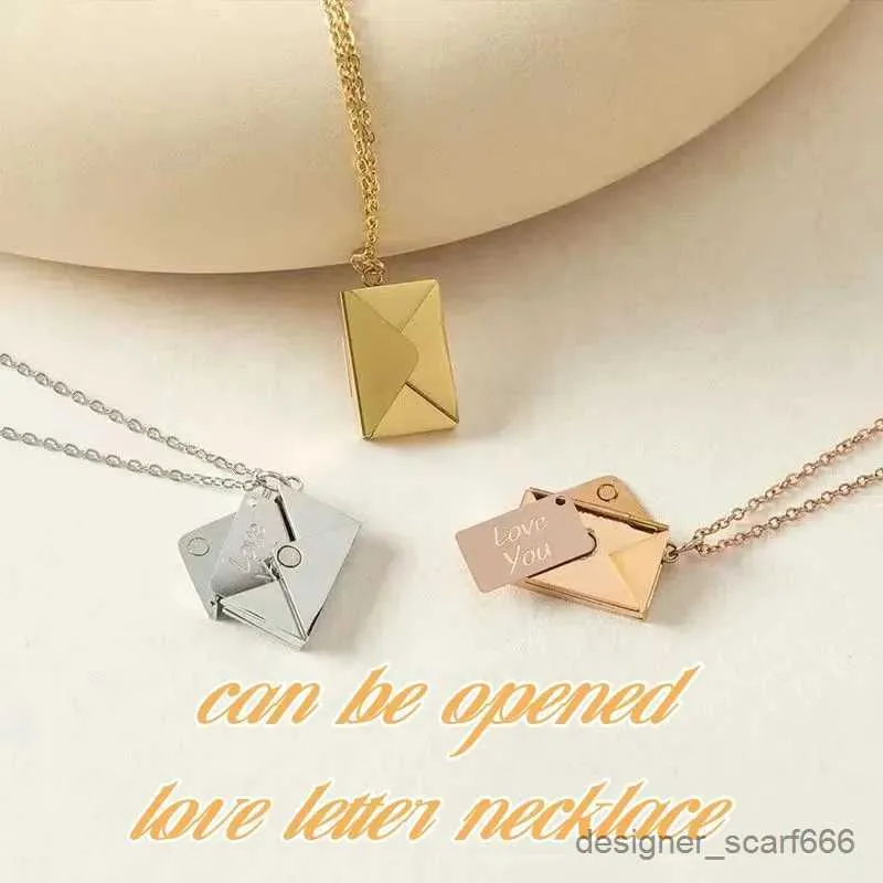 Liefdesbrief hanger ketting dames exclusieve sieraden cadeau_voghion.com