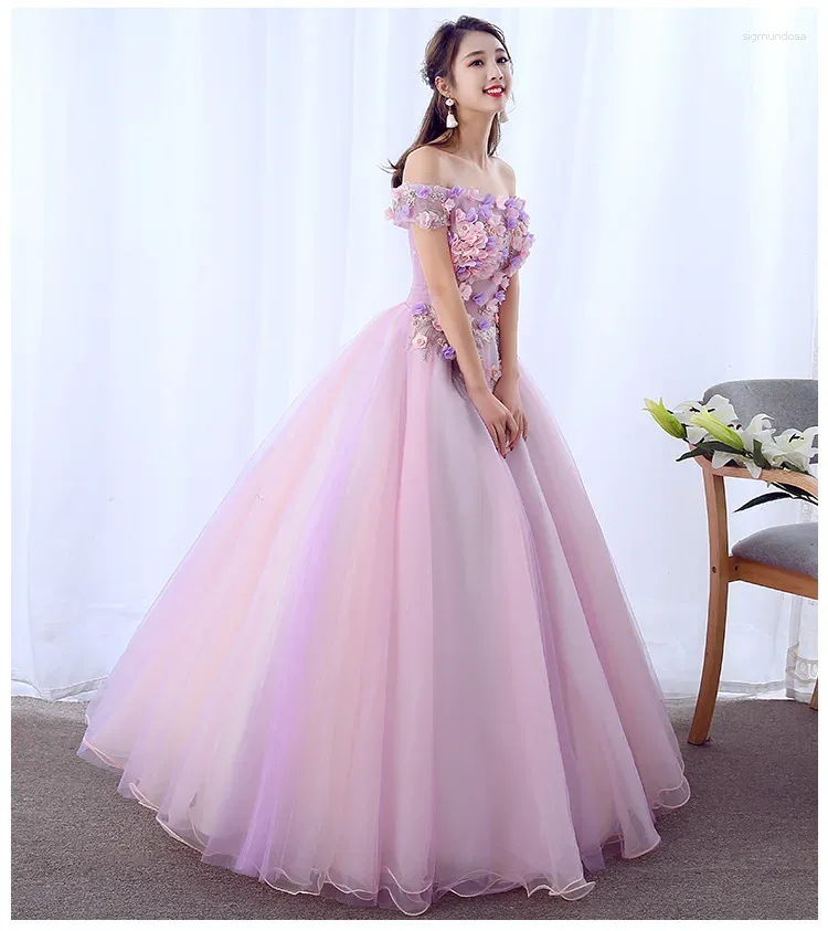 Платья для вечеринок Harajpee Pink Evening Gown Fluffy хостинг