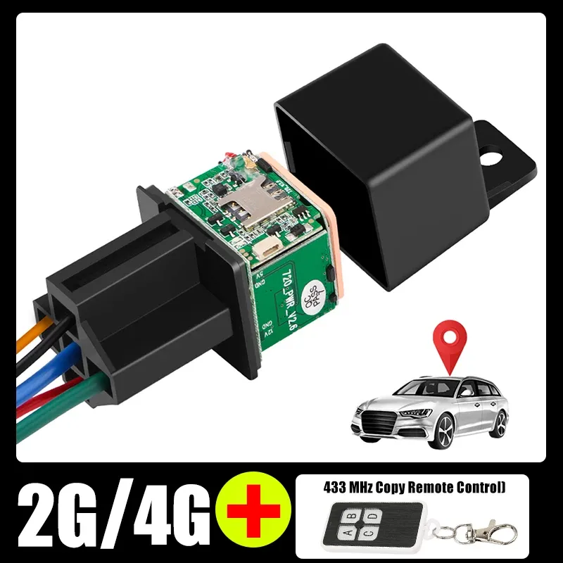 Alarma mini automóvil GPS Rastreador 2G 4G Dispositivo de seguimiento en tiempo real Localizador Antilost Control remoto Antitheft Monitoreo Multialarms