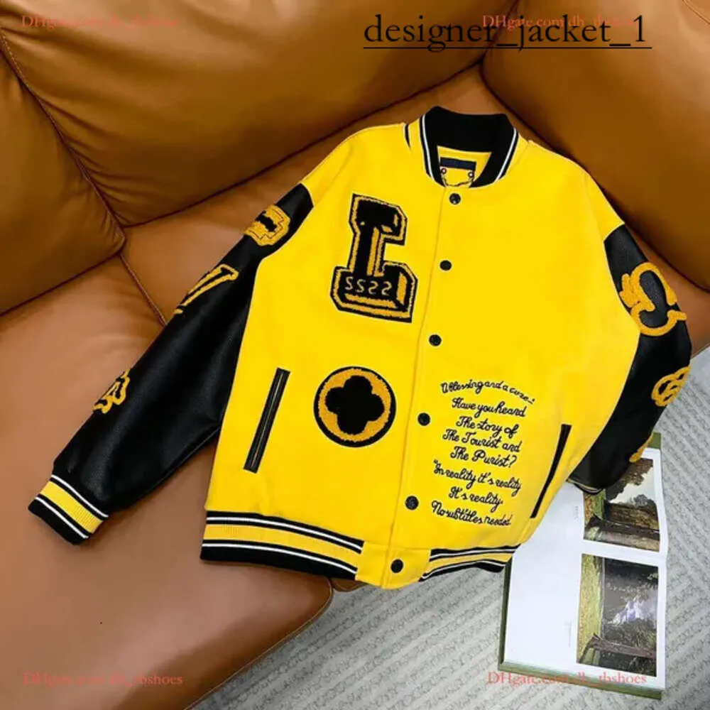 Louies Vuttion Designer Men Jacket Baseball Poat униформный