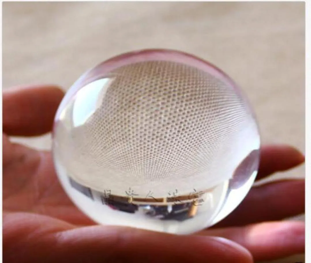 Quartz natural asiático raro Clear Magic Crystal Healing Ball Sphere 40mm Stand1064826