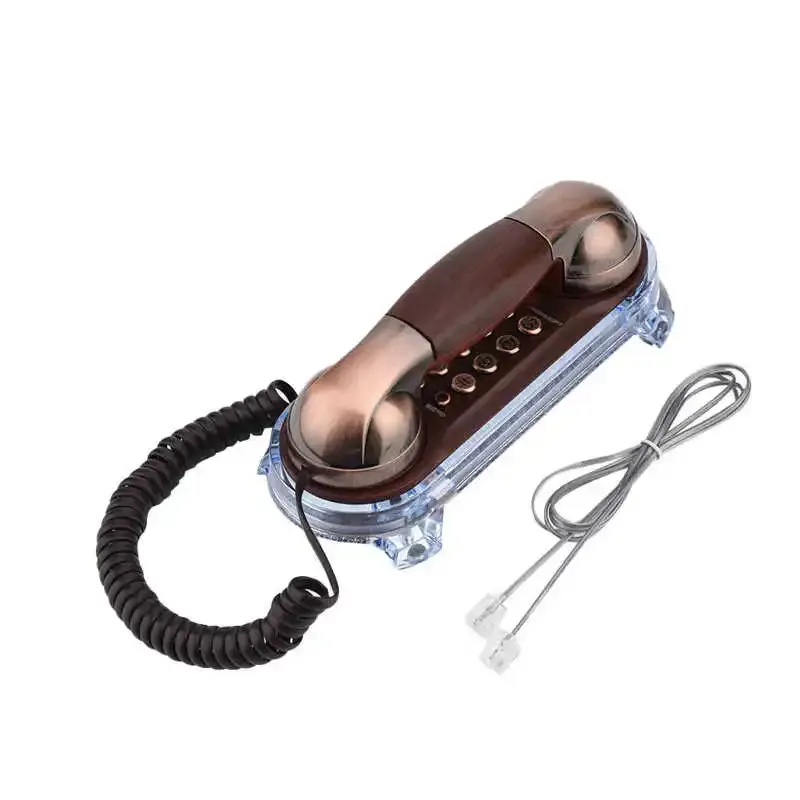 Accessoires Antieke retro telefoon Desktop vast bedraad telefoons Wall Monteer Telefoon Mini Telefoon Standlijn Telefoon voor Home Office Hotel