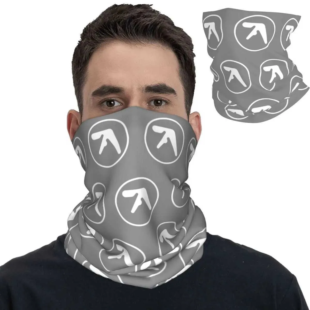 Модные маски для горки Гейтер Aphex Twin Vintage Bandana Neck Gaiter Printed Y2K Balaclavas Волшебный шарф теплый рыбалка для повязки на голову для взрослого ветропроницаемого Y240425