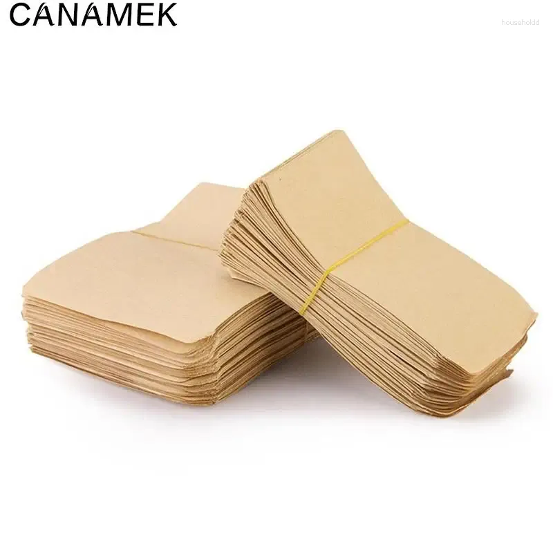 Sacs de rangement 100pcs / Set Kraft Paper Seed Protective Enveloppe Mini enveloppes Paquets Garden Home