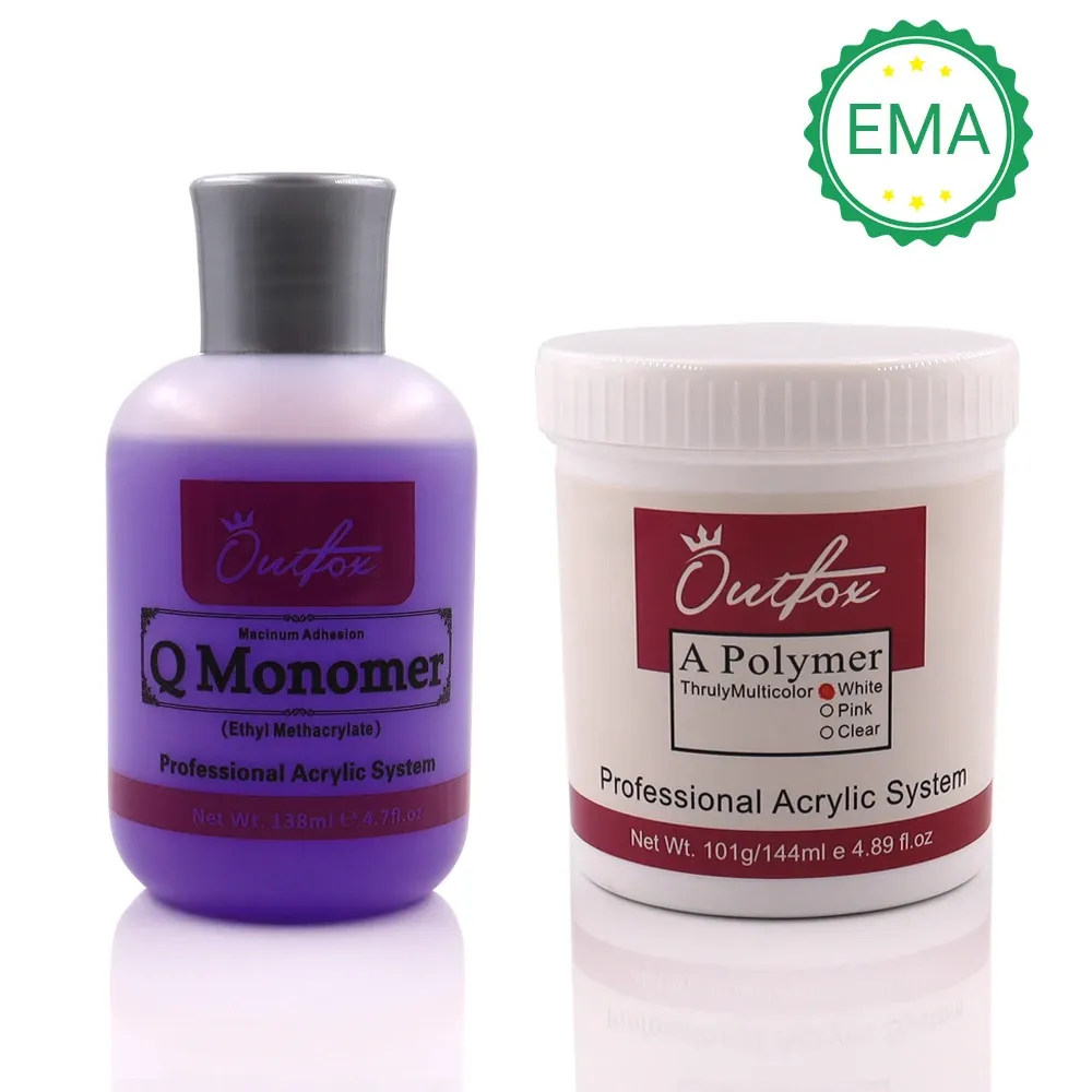 Liquidi per unghie professionale in polvere acrilico e arte monomerica liquida per estensione manicure kit set di cristallo glitter tota per unghie