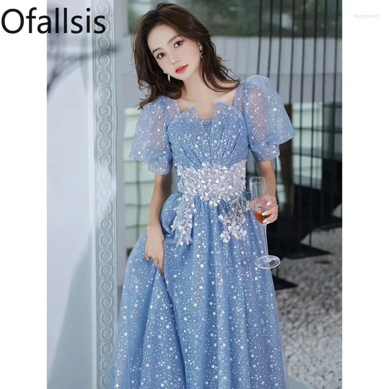Платья для вечеринок Ofallsis Blue Sequint