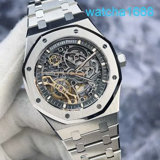 AP Ruch WIDT WATR SIĘ SERII KORYJNEGO OAK 15407ST PRETHIN DOBLE 41 mm podwójny huśtawka rzadka doskonała automatyczna mechaniczna męska zegarek