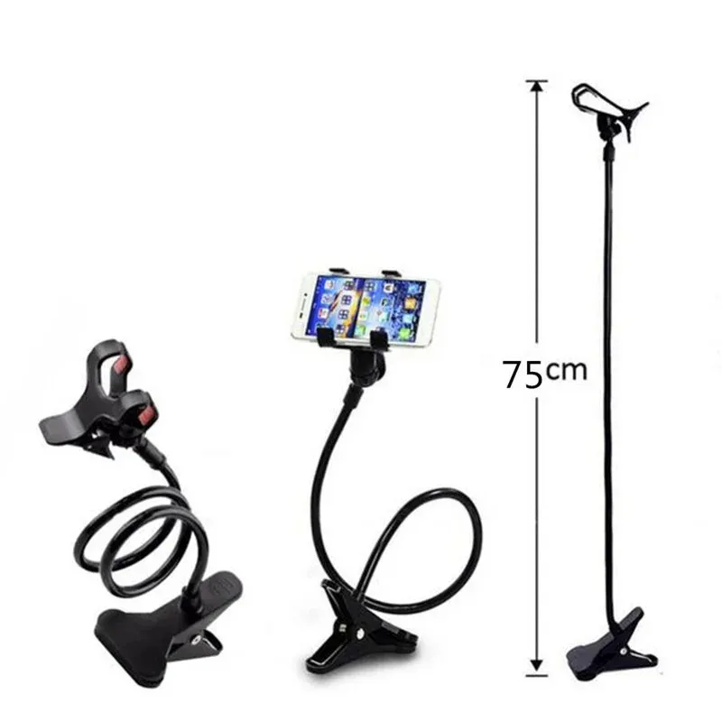 new Mobile Phone Holder Flexible Adjustable Cellphone Holder Clip Support Telephone Home Bed Desktop Mount Bracket Smartphone Stand 1.