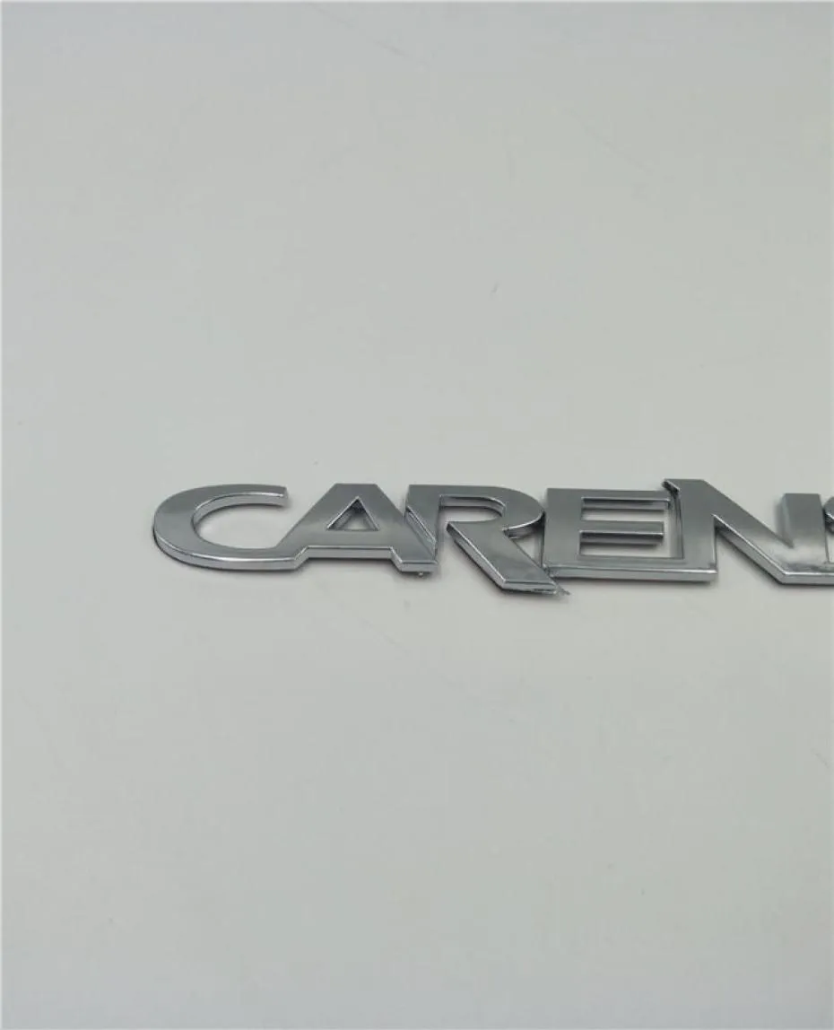 För Kia Carens bakre stam Chrome 3D Letter Badge Emblem Auto Tail Sticker8870263