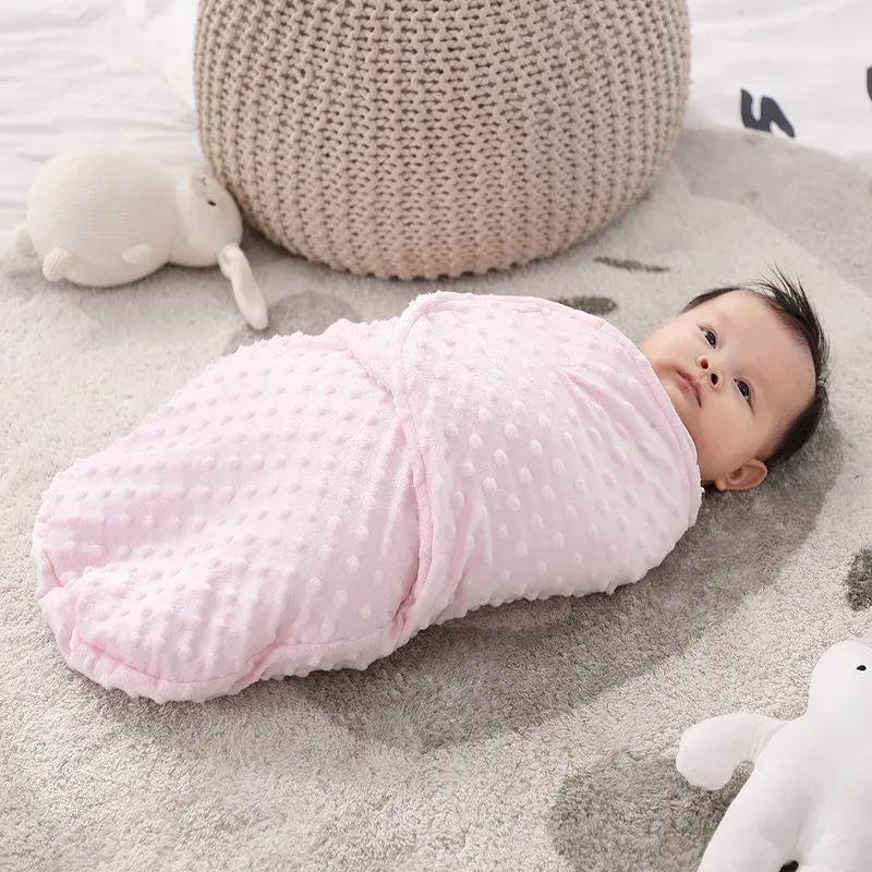 sets Happytobias Newborn Baby Sleeping Bags Wrap Blankets Cocoon Swaddle Bedding Envelope Fleece Infant Sleepsack 036 Month S07