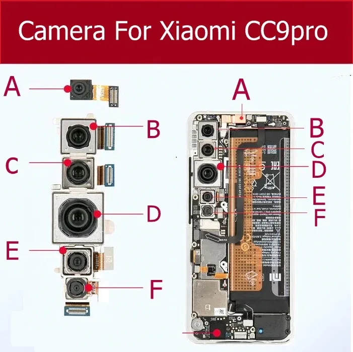 CAMPIA PERCHIO PERCHIO ANTERIORE DI CABLI PER XIAomi MI CC9 PROGATTA MAIN MAIN MAIN PER IL MI CC9PRO CELLE FLEFFICILE FLEX CAVO RIPALLIZIONE DI RIPALLIZIONE