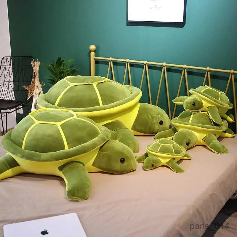 Animaux en peluche en peluche 35 cm kaii tortue en peluche jouet en peluche animal doux talouette coussin à la maison