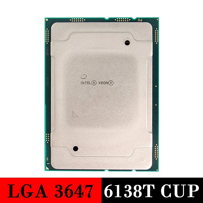 Använd serverprocessor Intel Xeon Gold 6138T CPU LGA 3647 CPU6138T LGA3647