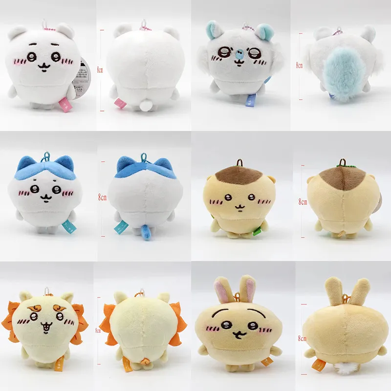 Chiikawa -Anhänger, USAKI Jiikawa Puppe, fliegende Maus, selbstverspottete Bärenpuppe, Plüschspielzeug, Rucksackdekoration