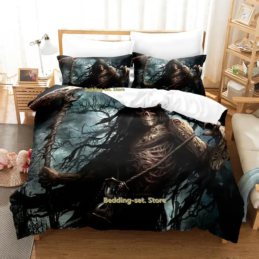 Set New Dark Grim Reaper Bedding Set single Twin Full Queen King Size Bed