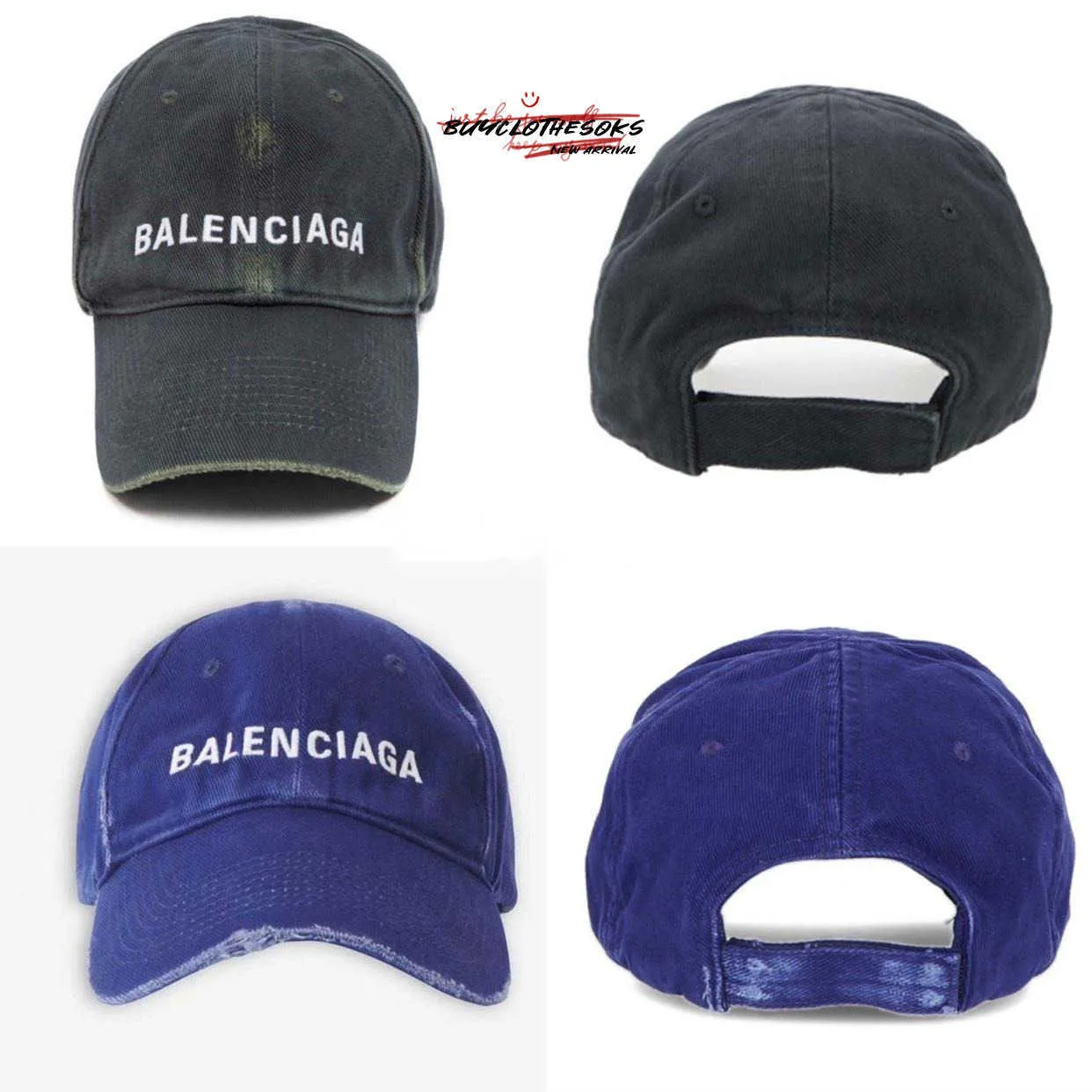 Luxury Designer brand cap with logodistressed dark blue dark grey baseball cap duck tongue capfashion hip hop casual unisex Wholesale caps