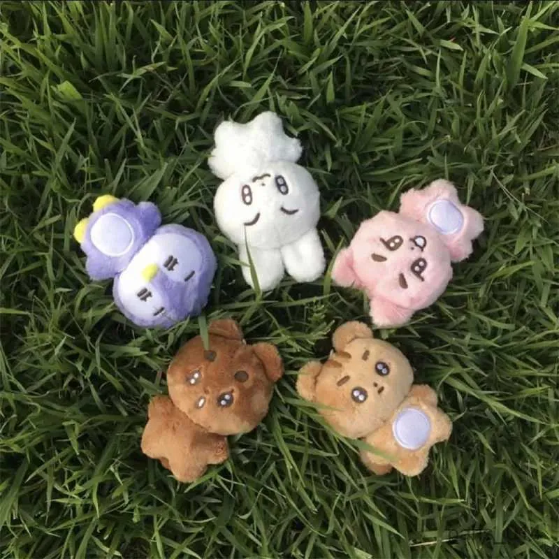 Stuffed Plush Animals Kpop Cartoon Soobin YEONJUN Same Plush Keyrings Q Styles Mini BEOMGYU TAEHYUN Keychains Key Rings Bag Pendants Accessories