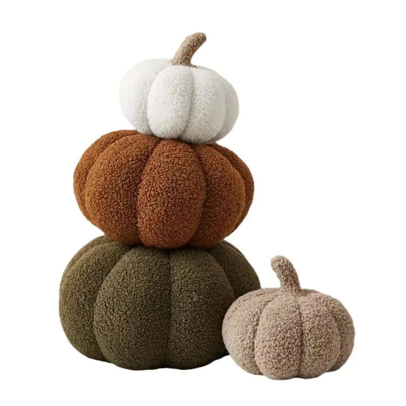 Oreiller Inyahome 3d Pumpkin Throw Oreiller Sofa Pumpkin Sofa Halloween Christmas Cushion Decoration Home For Car Bedroom Canapa canapé salon