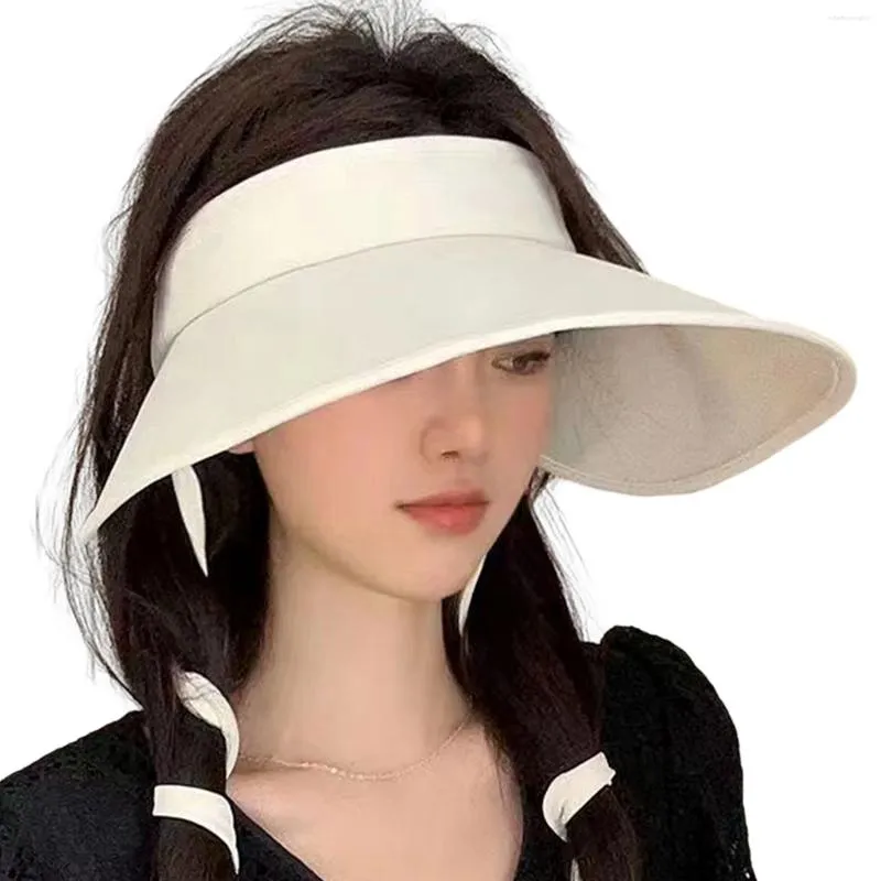 Berets Unisex Sports Sun Visor Roll-Up Caps Sunshade With Straps For Fishing Hiking Camping