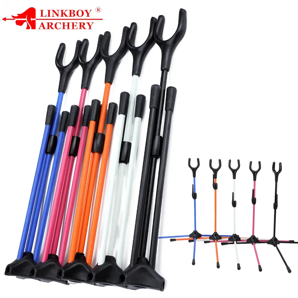 Arrow Linkboy Archery Bow Stand Recurve Bows Holder Assemble Hanger Recurve Bow Stander för jakt utomhussport