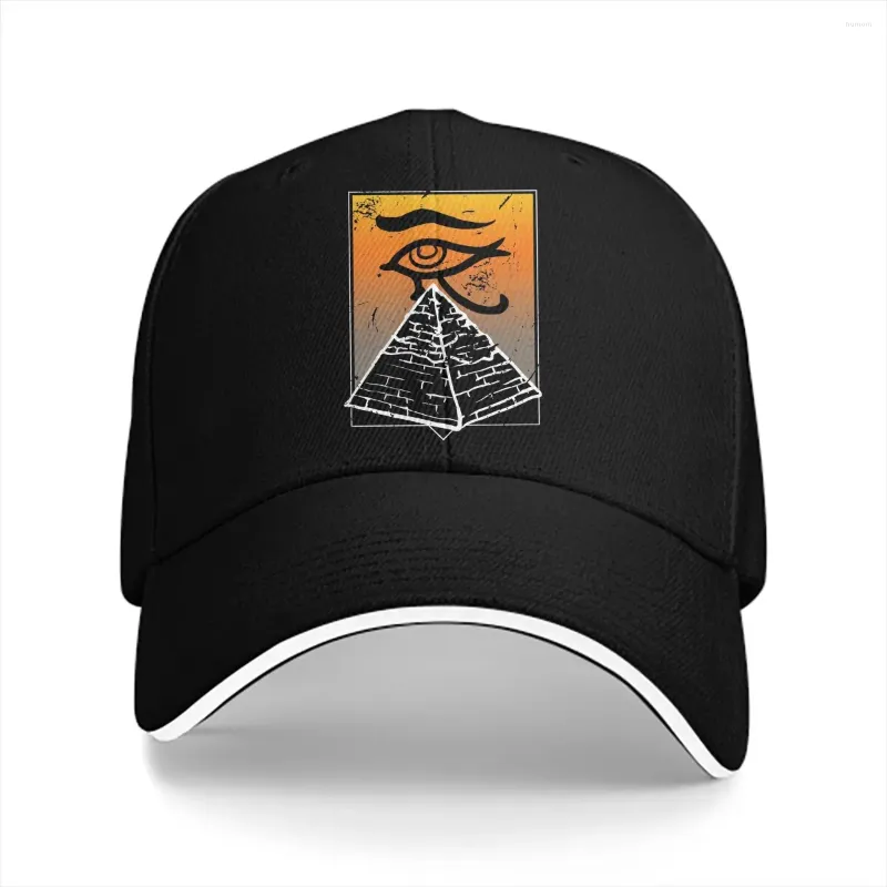 Top Caps Mısır eski Mısır Kültür Şapkası Zirve Erkekler Kapağı Uzaylı UFO Piramidi Gerçek Hikaye Unisex Tasarım Vizör Koruma Şapkaları