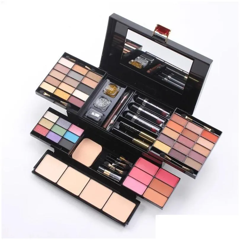 Makeup Sets Set 68 Color Palette Layers Concealer Lipstick Powder B Cosmetics With Mirror Brushes Complete Kit Drop Delivery Health Be Otauk