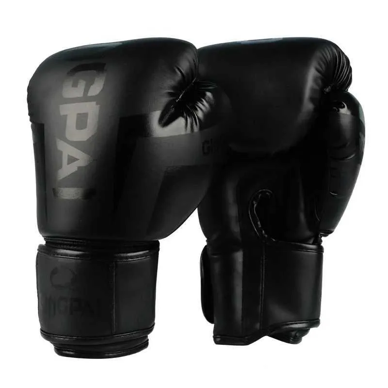 Skyddsutrustning 6.10.12 oz Vuxen och barnboxhandskar PU -läderboxhandskar de Luva -handskar Combathandskar Mens Boxing Training Gloves 240424