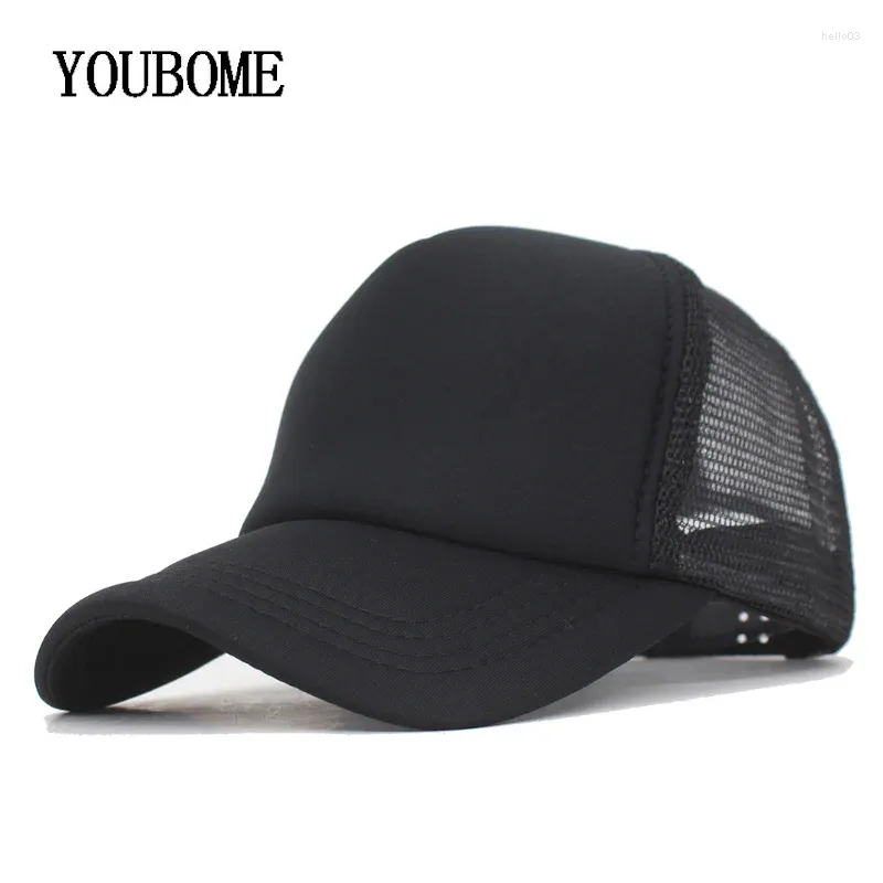 Ball Caps Youbome Baseball Cap Men Brand Flat Snapback Hats Kamena do Casquette Bone 5 Panel Mesh Summer Hip Hop Malen Tad Hat