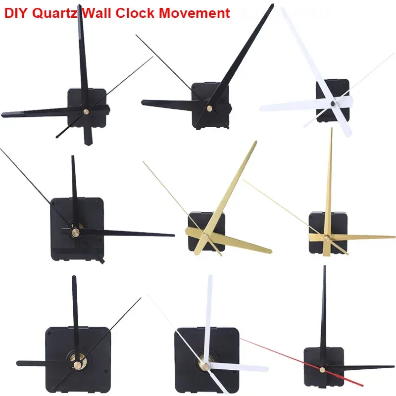 Relojes DIY Quartz Mural Mecanismo de movimiento del reloj con manos Kit de silencio Silencio Silencio Operado Reloj Reemplazo de piezas de reemplazo