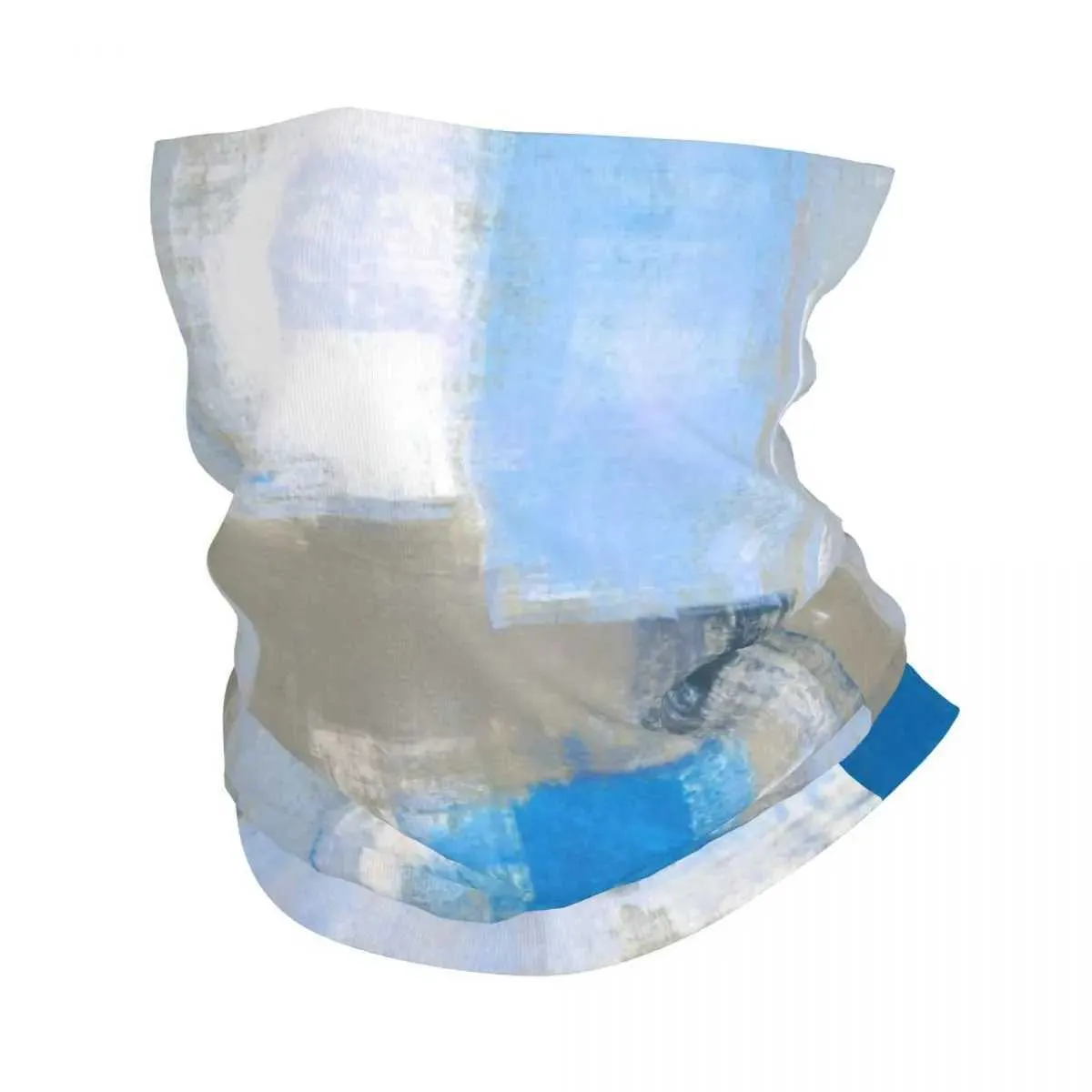 Masowe maski twarzy szyi gaiter grungy abstrakcyjne malowidła turkusowe bandana szyi okładka nadrukowana niebieska grafika balaklavas scyk rowerowy jazda u y24042513rh