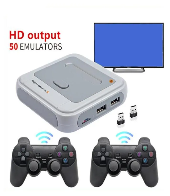 Super Console X HD 4K HDTV Output 64G Mini Portable Game Player Consoles Arcade Kids Retro Gaming Emulator Simulator 30000 Plus Ga8509669