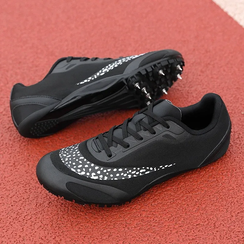 Stövlar Nya män Spår Field Events Cleats Sprint Shoes Athlete Short Spikes Running Sneakers Training Racing Sport Shoes Storlek 3645