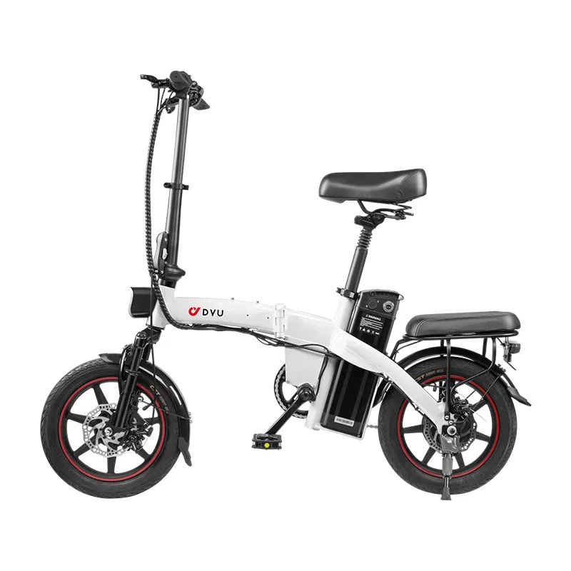 自転車Dyu A5電気自転車48v7.5Ahリムーバブルバッテリー350W 14inch Max Speed 25km/h Ebike City Beach Road Electric Bike EU UK Stock