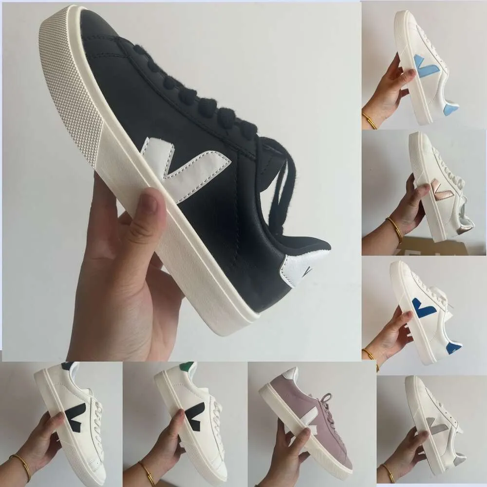 Designer run schoenen Frans Brazilië groene koolstofarme levensduur V organische katoenen flats platform sneakers vrouwen casual klassieke witte designer schoenen heren loafers dfghsbsg